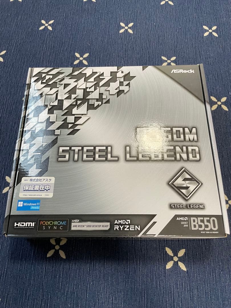 マザーボード b550m steel legend