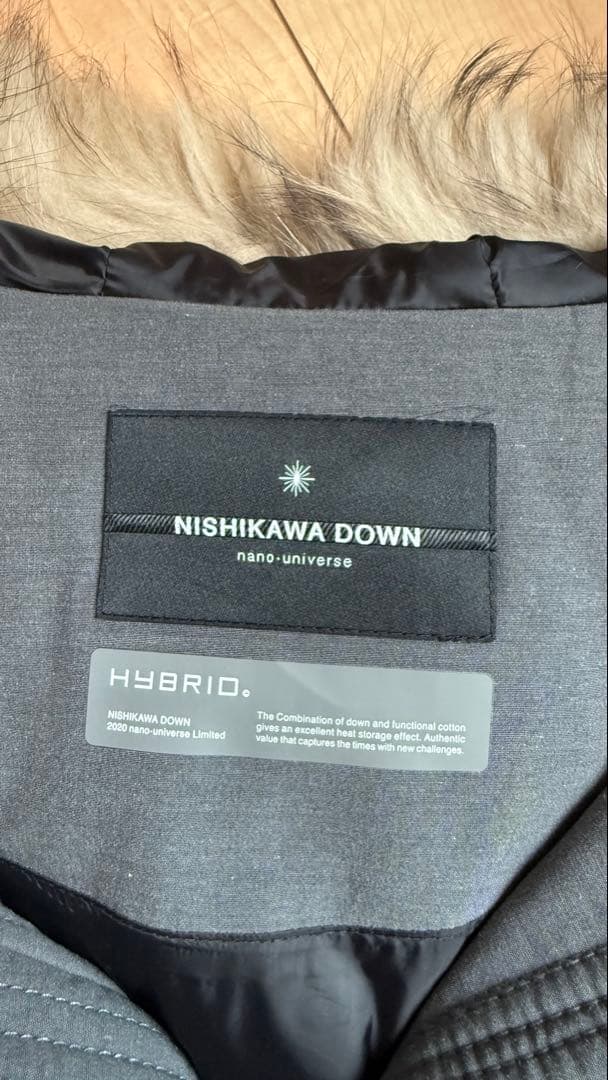 nano univers×NISHIKAWA DOWN ダウンジャケット