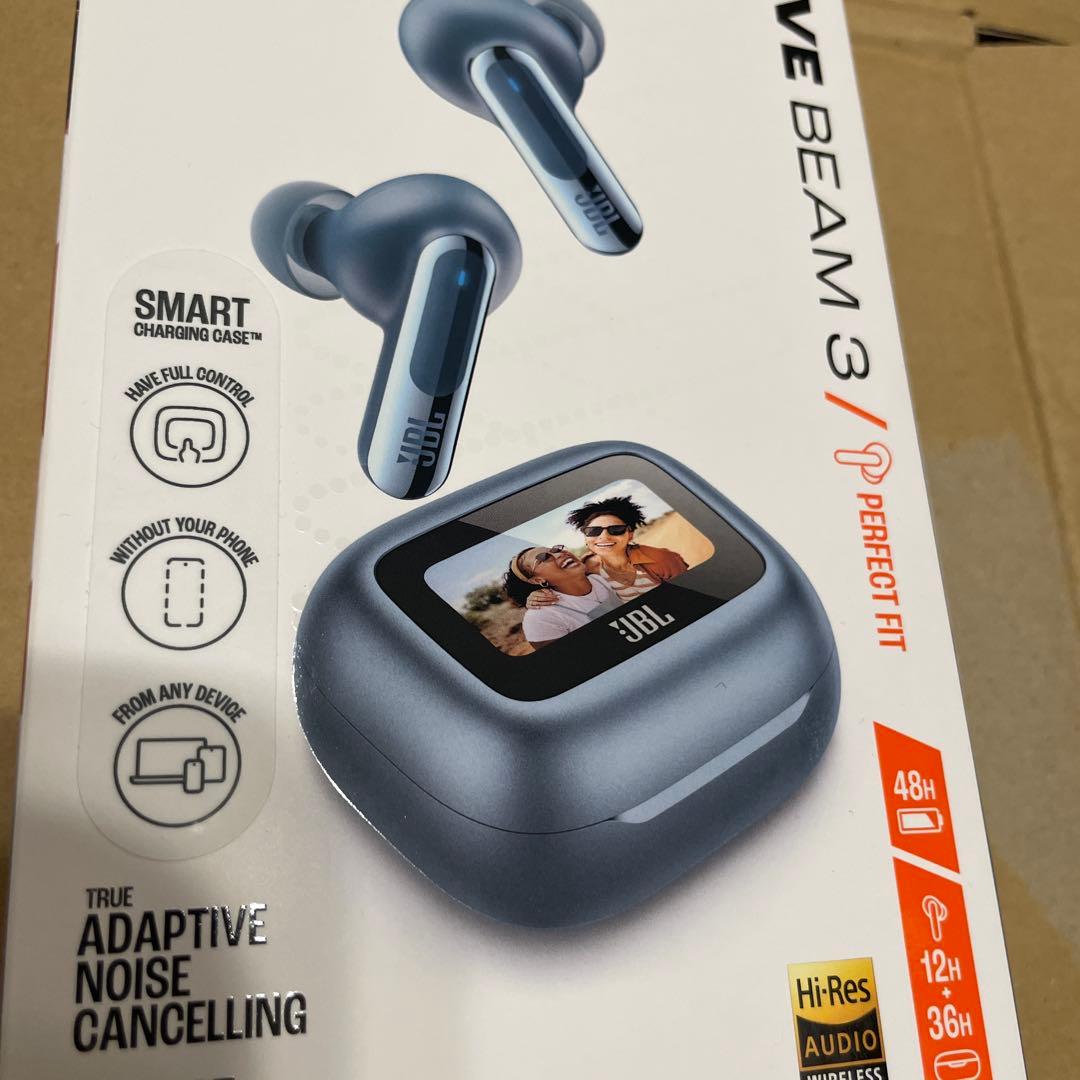 【新品・未開封】JBL LIVE BEAM 3 ワイヤレスイヤホン ブルー