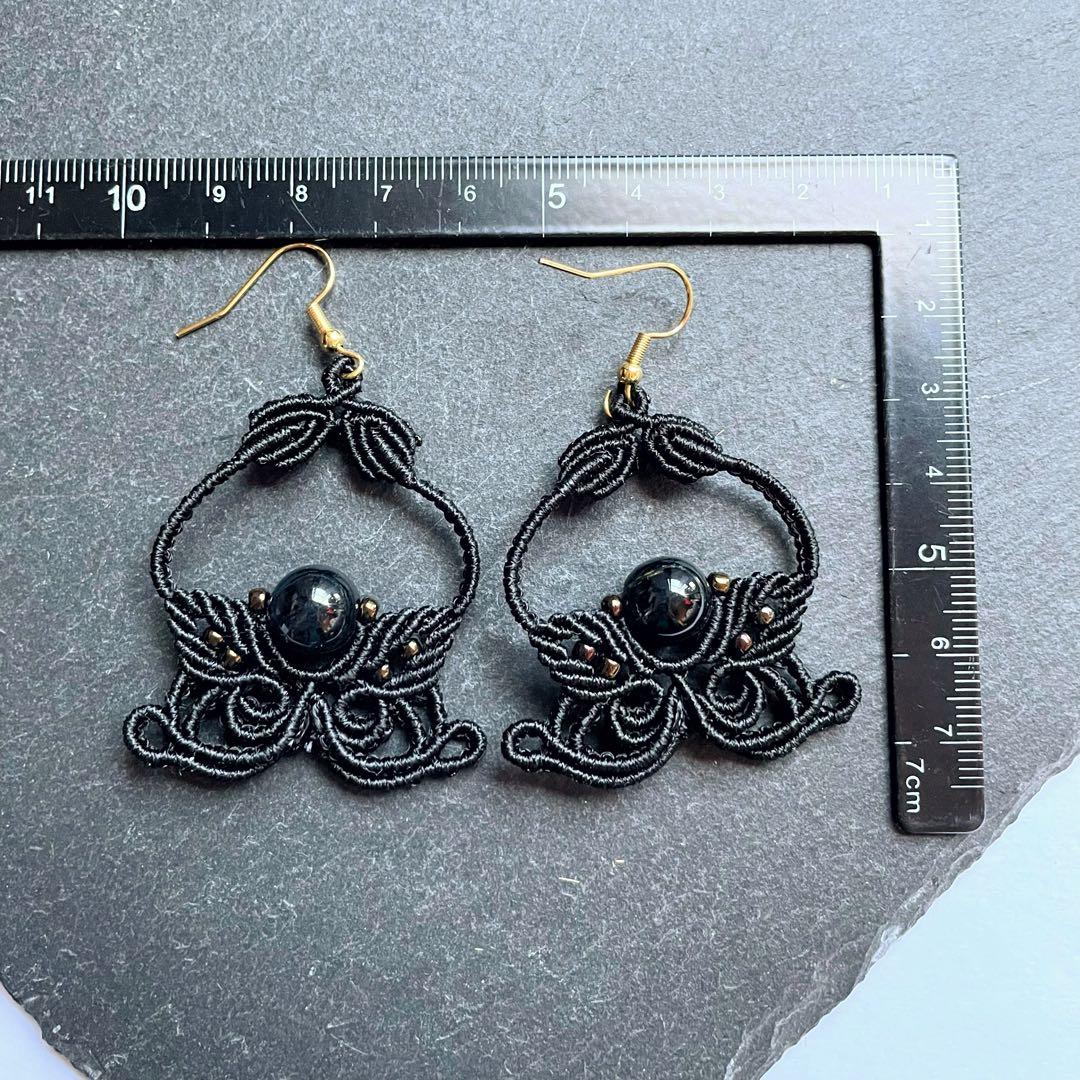 301 「butterfly」　マクラメチョーカー　ターコイズ