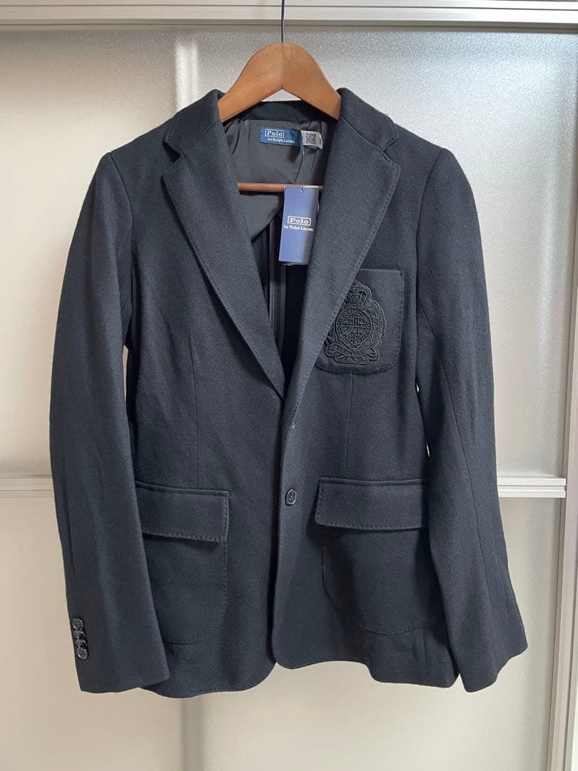 レディース　ラルフローレン　黒ブレザー　テーラードジャケット