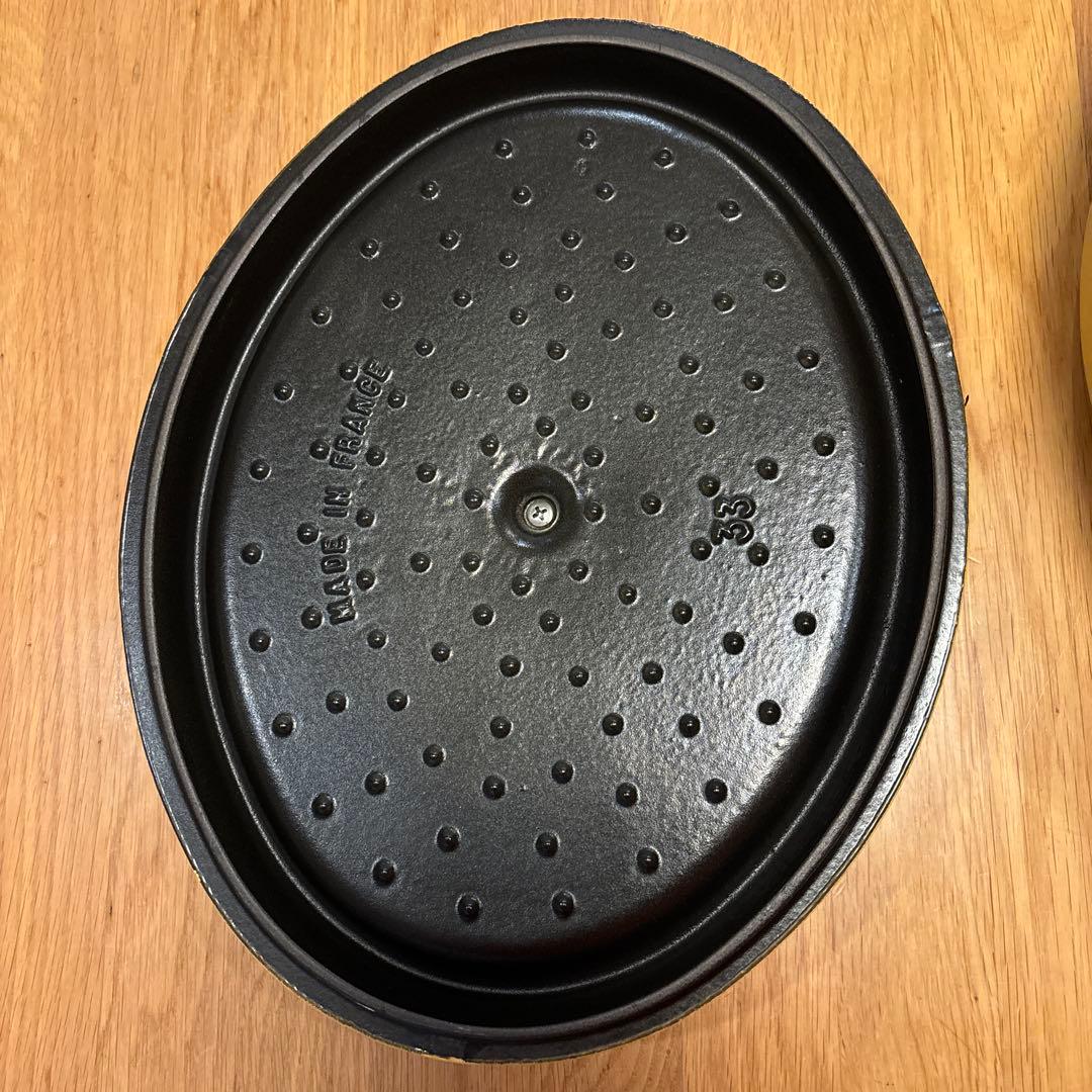 staub ストウブ 「ココット オーバル 33cm」両手鍋