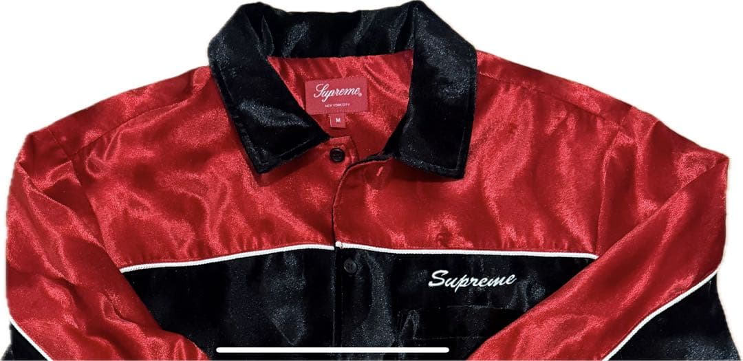 Supreme ベルベット スワール ワークシャツ