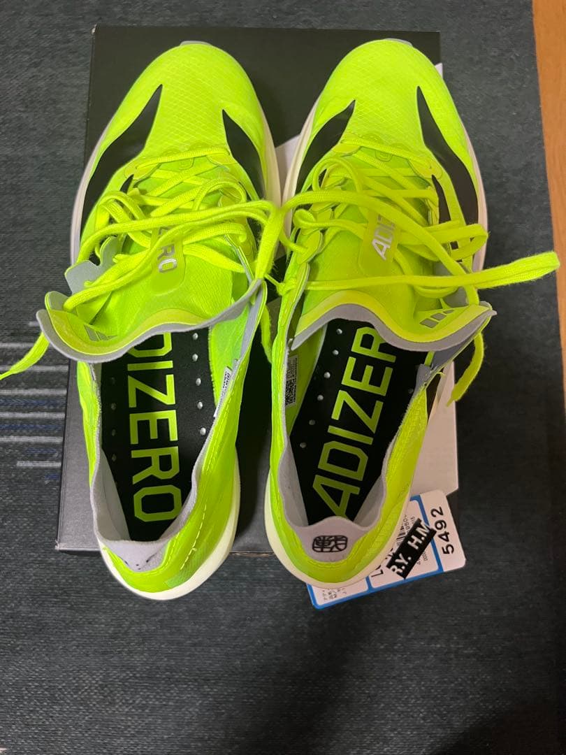 adidas Adizero Takumi Sen11 25.5cm蛍光イエロー