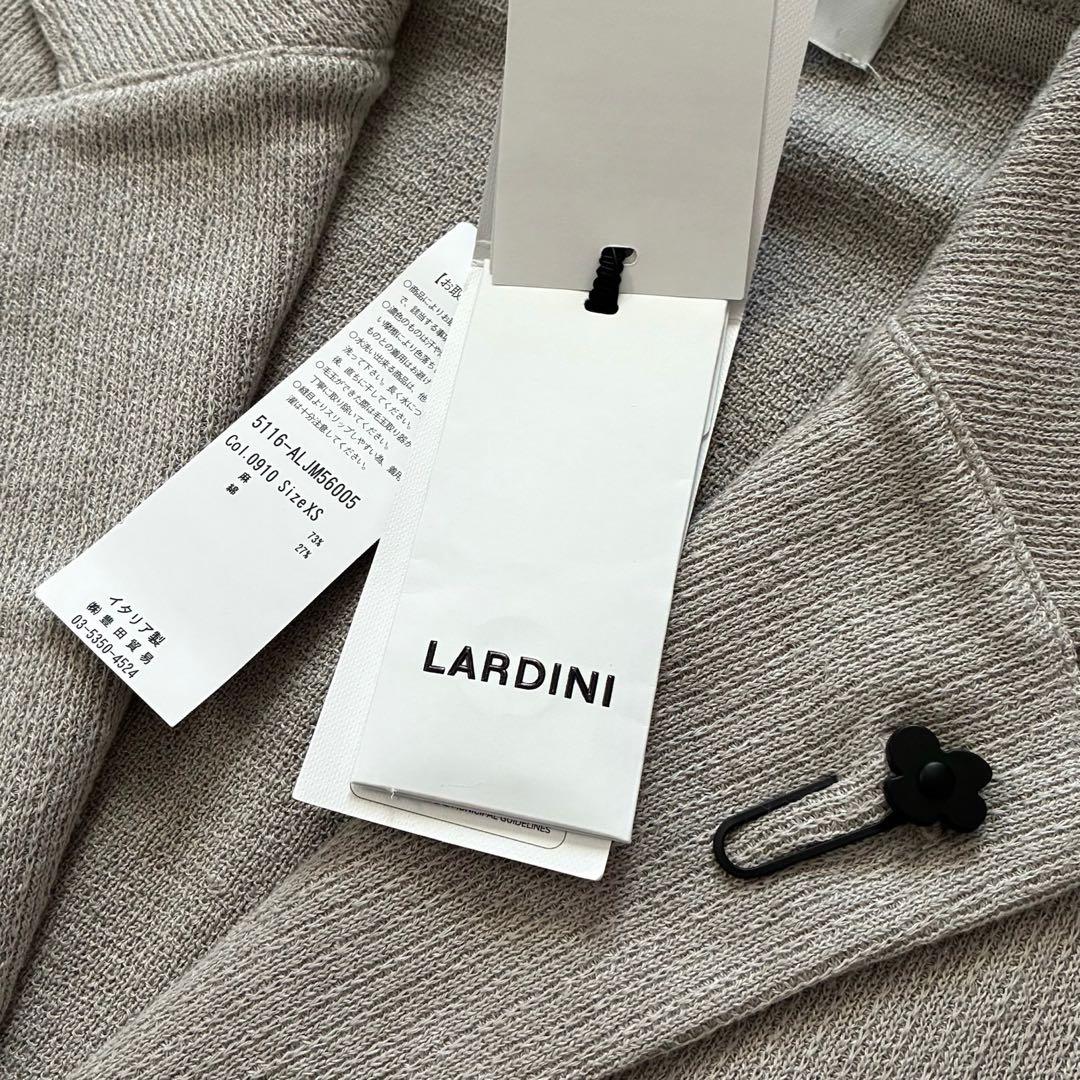 新品未使用 LARDINI 最高級ニットテーラードジャケット 麻綿 現行モデル