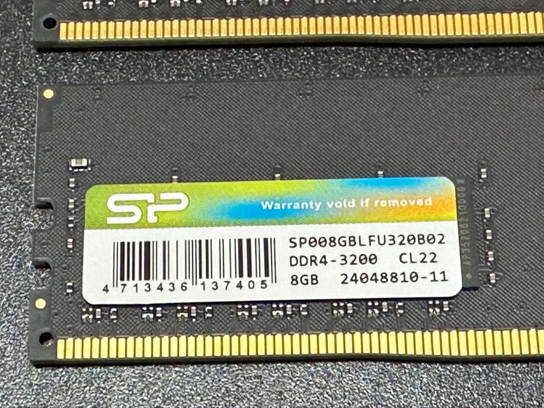 【動作保証】DDR4-3200 16GB(8GB×2) SP p50