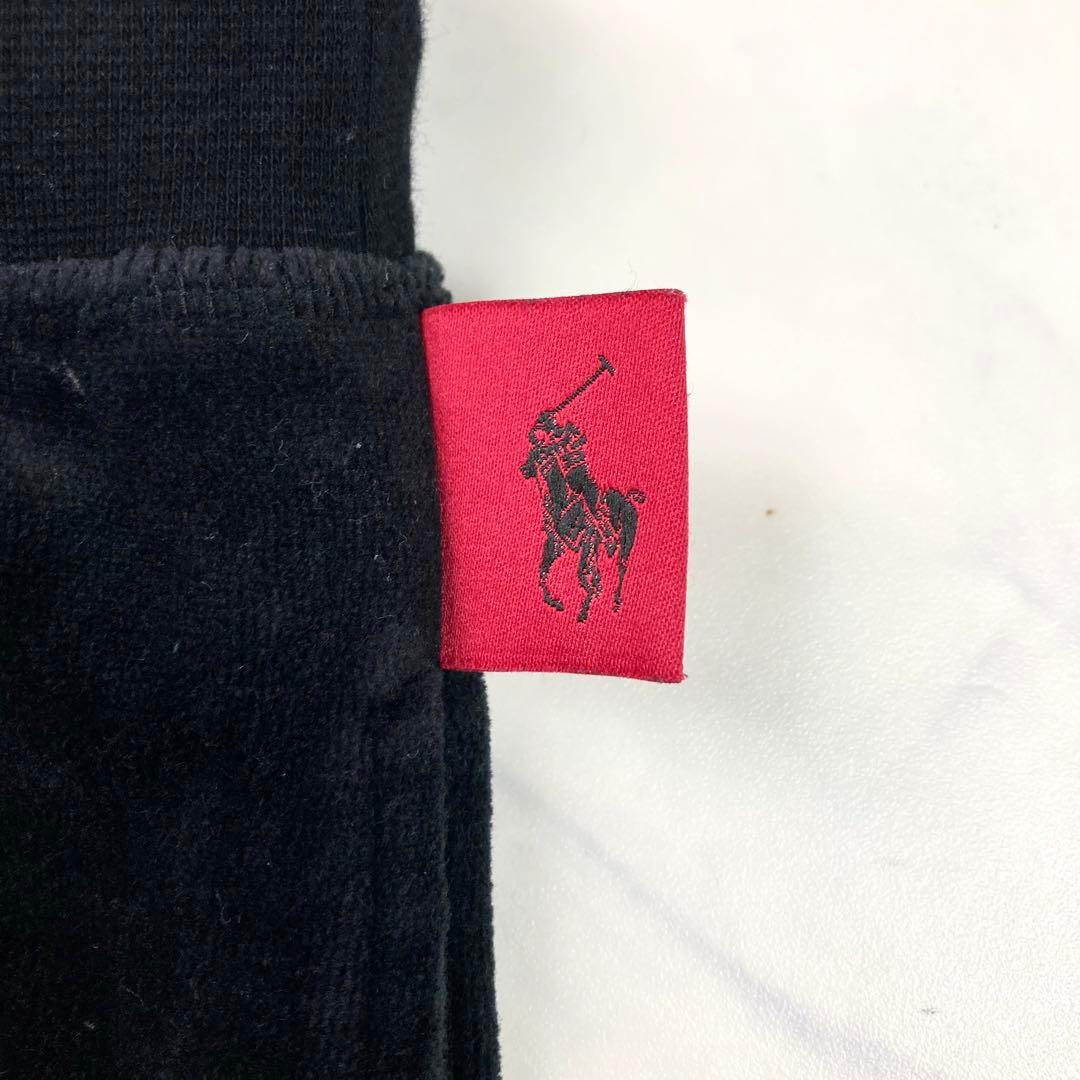 ポロラルフローレン ベロアセットアップ 上下　黒 ポニーロゴ ジャケット パンツ