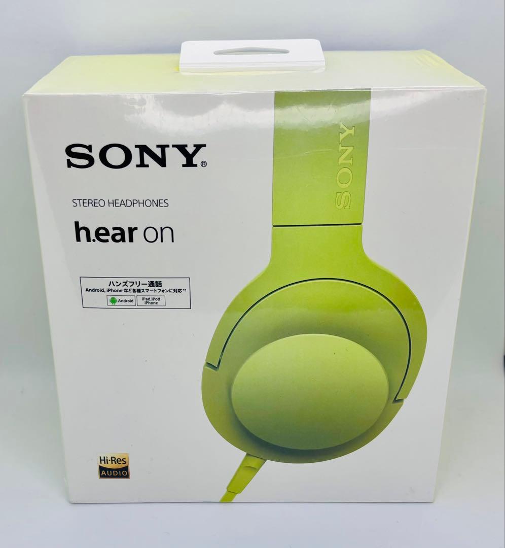 SONY h.ear on MDR-100A ライムイエロー　新品・未開封