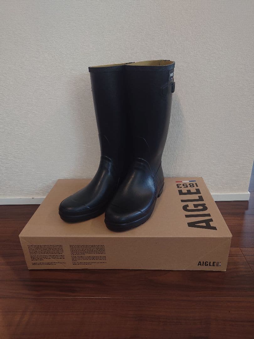 AIGLE 黒 長靴