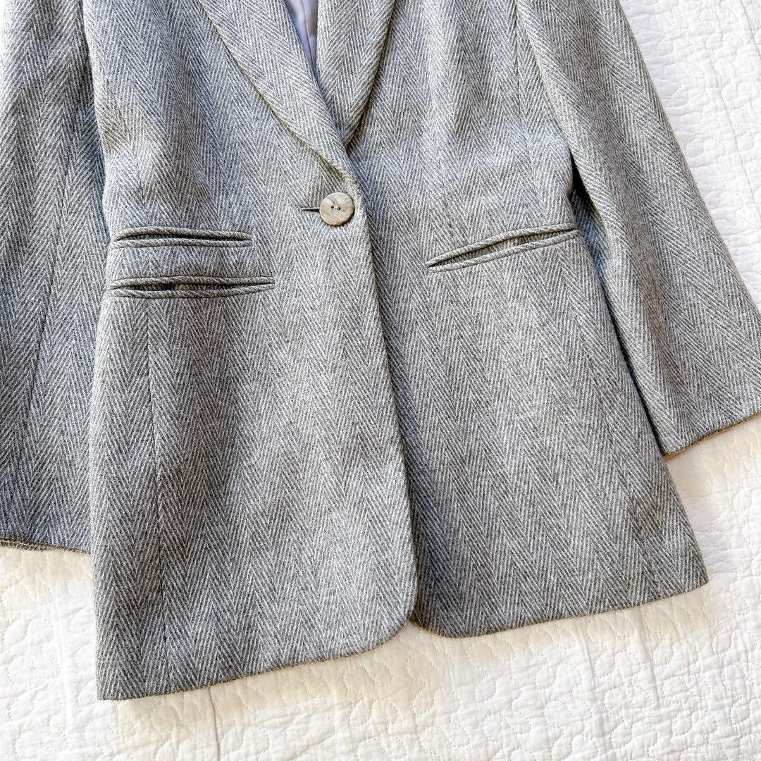 Christian Dior テーラードジャケット ヘリンボーン ウール 上質