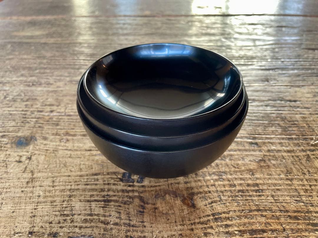赤木明登　三つ椀　黒