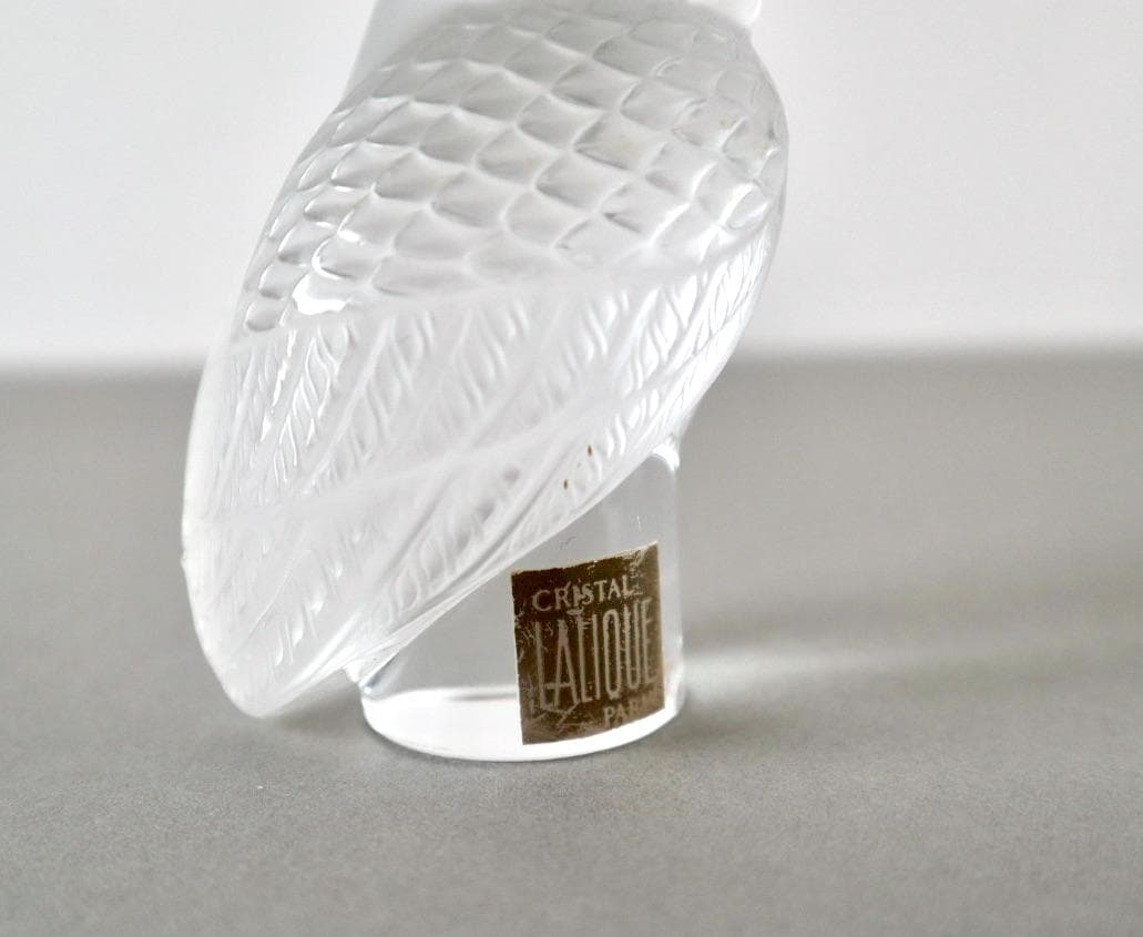 CRISTAL LALIQUE PARIS ラリック フクロウ ペーパーウェイト