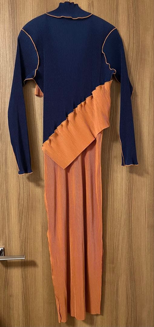 小百合•kotohayokozawa ロングスリーブ ドレス ハイネック