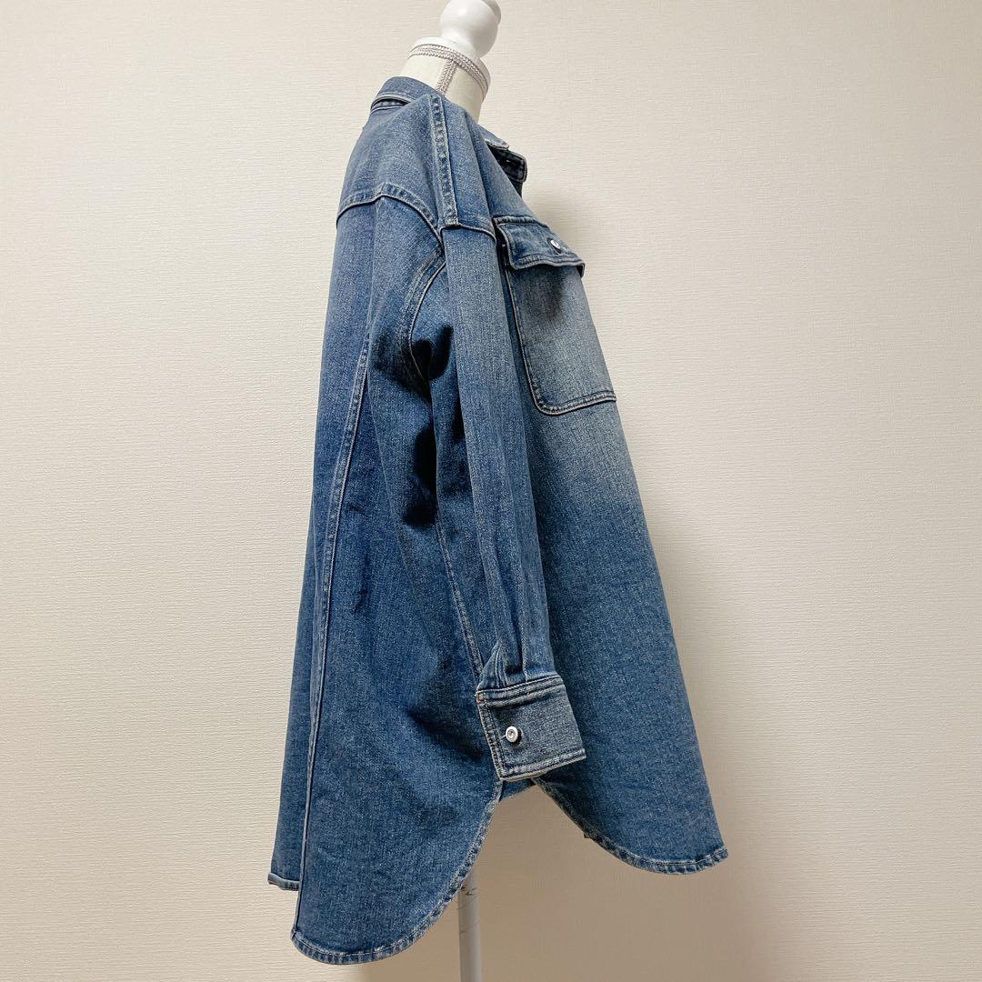 ヘルシーデニム　Almond　デニムシャツ　ビッグシルエット　HL87620