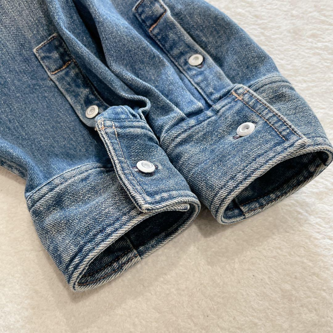 ヘルシーデニム　Almond　デニムシャツ　ビッグシルエット　HL87620