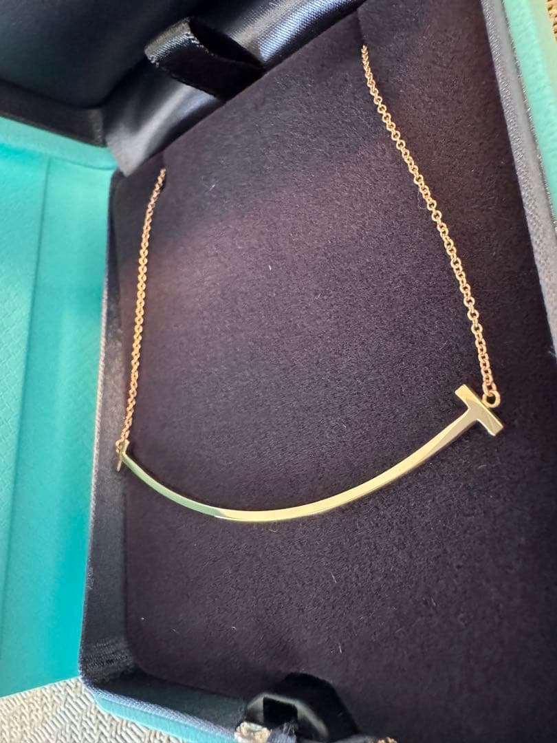 ぼうしさん専用　Tiffany T スマイルペンダント　ローズゴールド　ラージ