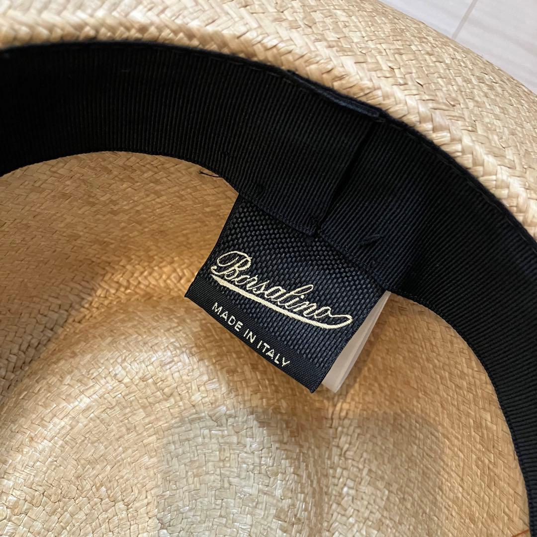 ほぼ新品★ ボルサリーノ　麦わら帽子