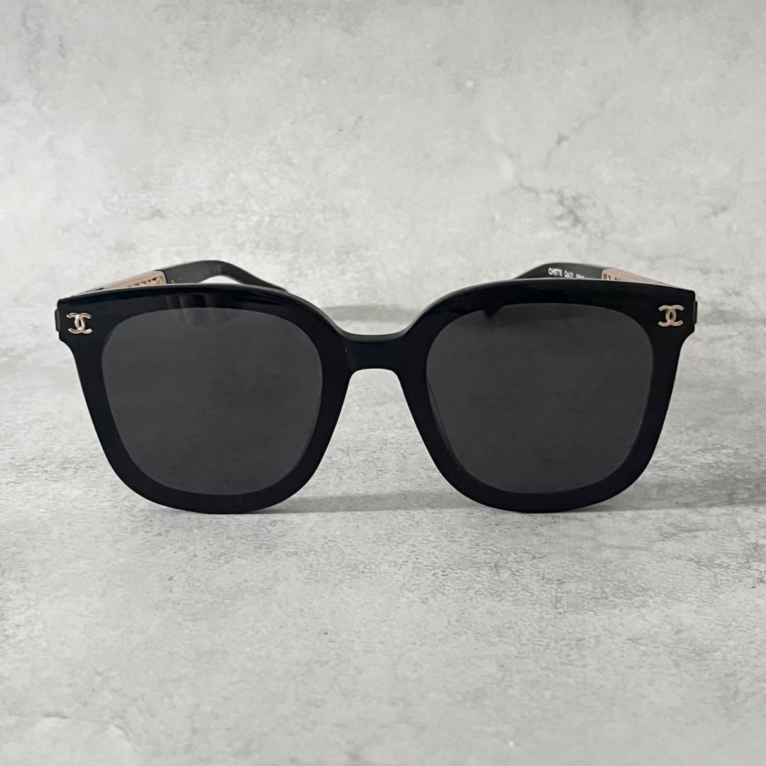 CHANEL サングラス　ココマーク　サイドロゴ　ケース付き