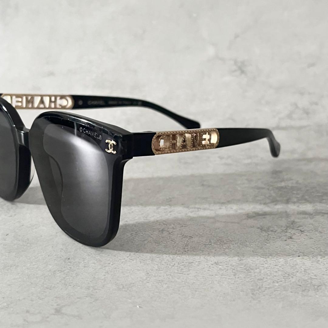 CHANEL サングラス　ココマーク　サイドロゴ　ケース付き