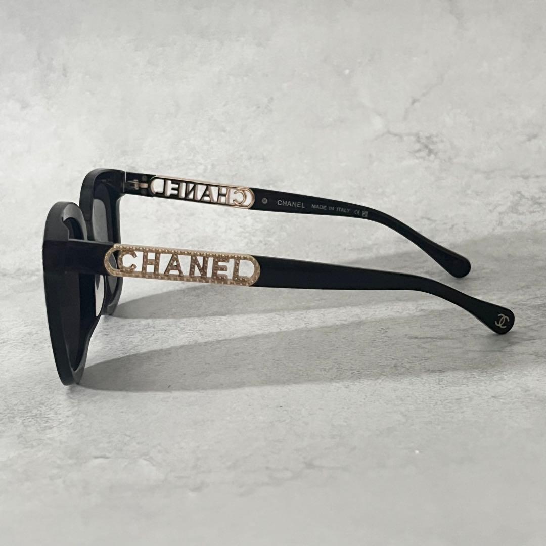 CHANEL サングラス　ココマーク　サイドロゴ　ケース付き