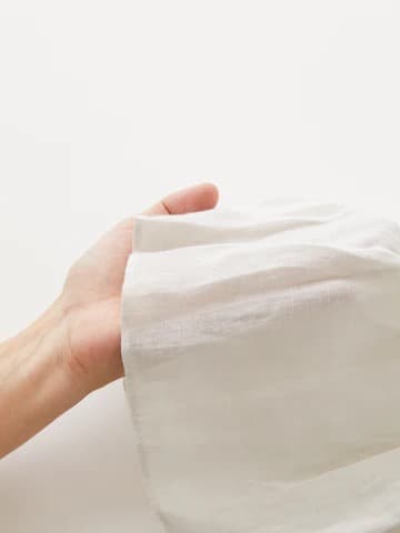 Yunamamさん専用）新品HERNI　ベルギーリネンペチパンツ　白