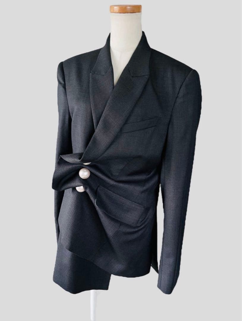 KIMHEKIM キムへキム Venus ジャケット 36　グレー