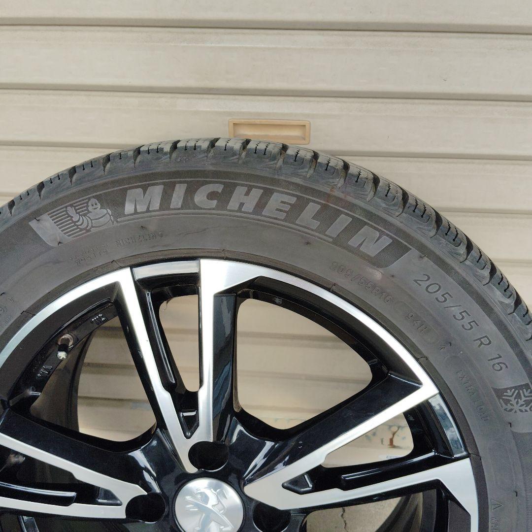 プジョー2008用ホイール＋ミシュランスタッドレス 205/55 R16前２本