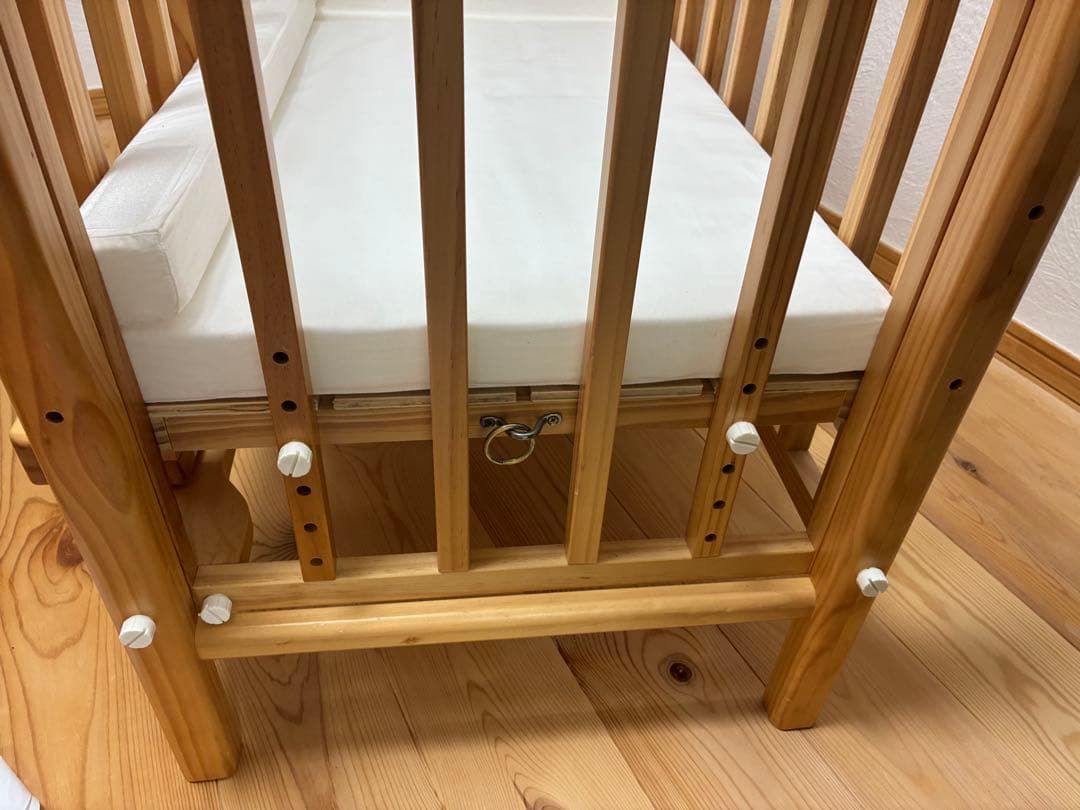 そいねーるⅢ 木製ベビーベッド マットレス付き