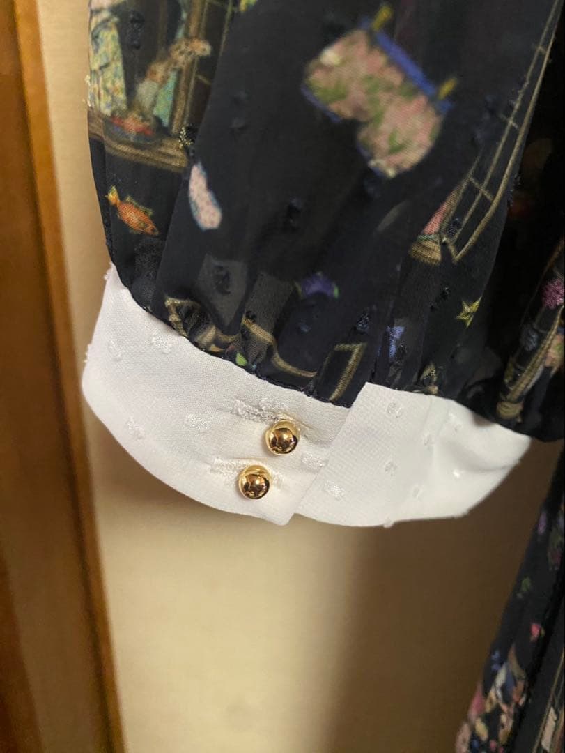 yukiemon おはよう柄 ロングワンピース