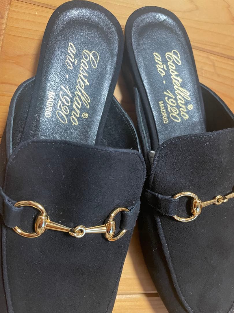 値下げしました‼︎‼︎Castellano ブラック スエード スリッポン