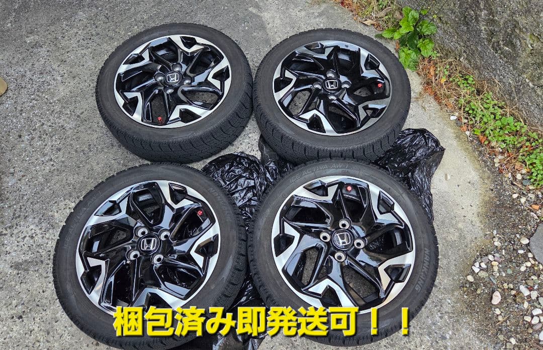 ホンダ純正　N-BOXカスタム JF3　15インチアルミ スタッドレスタイヤ付き