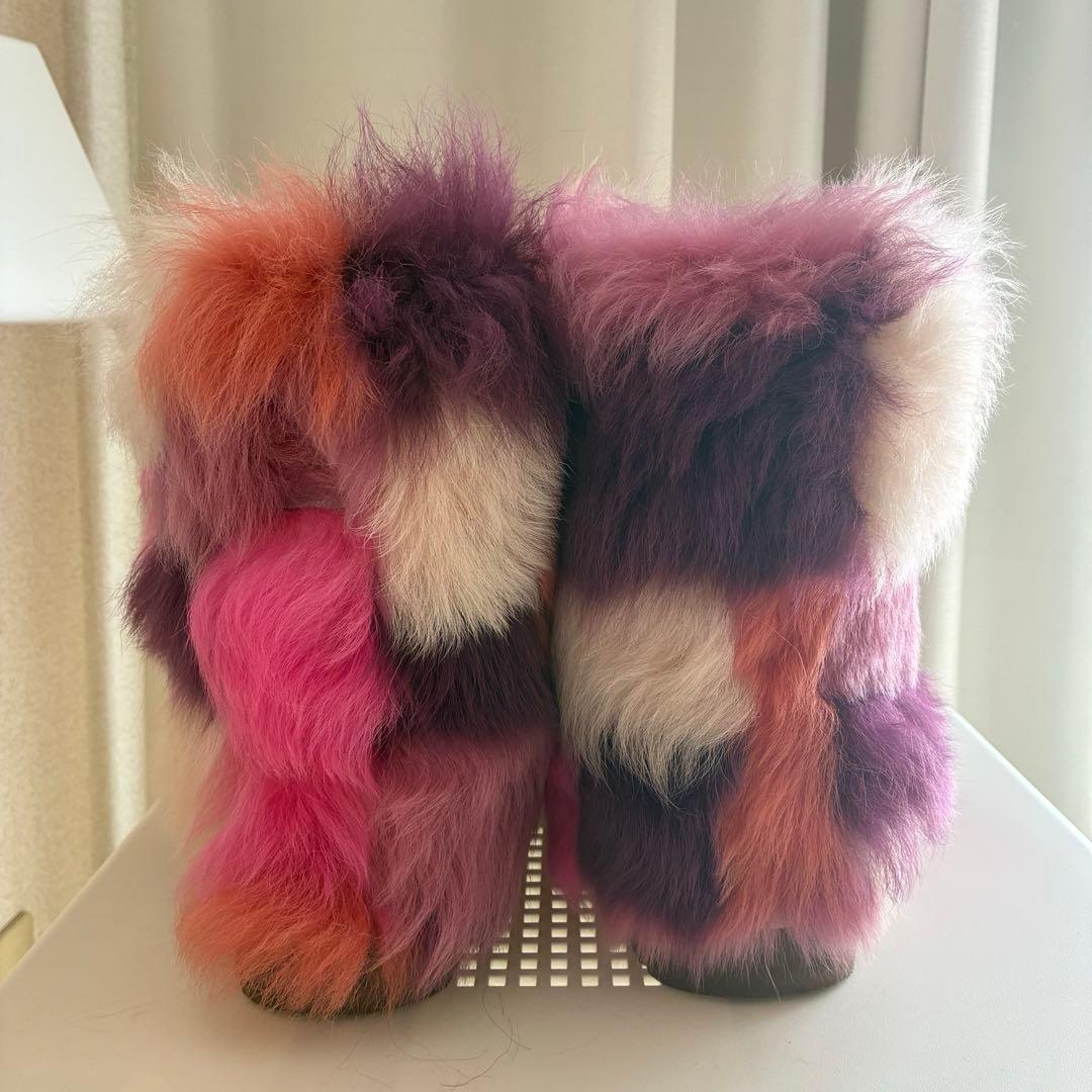 UGG 限定カプセルコレクション パッチワーク ファーブーツ