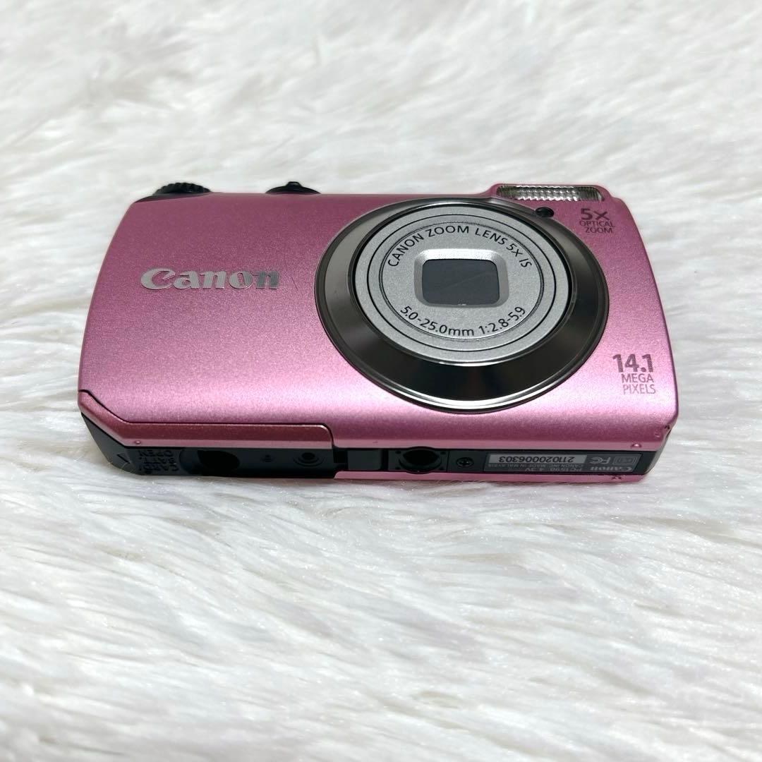 【美品】Canon PowerShot A3200 IS ピンク 動作確認済