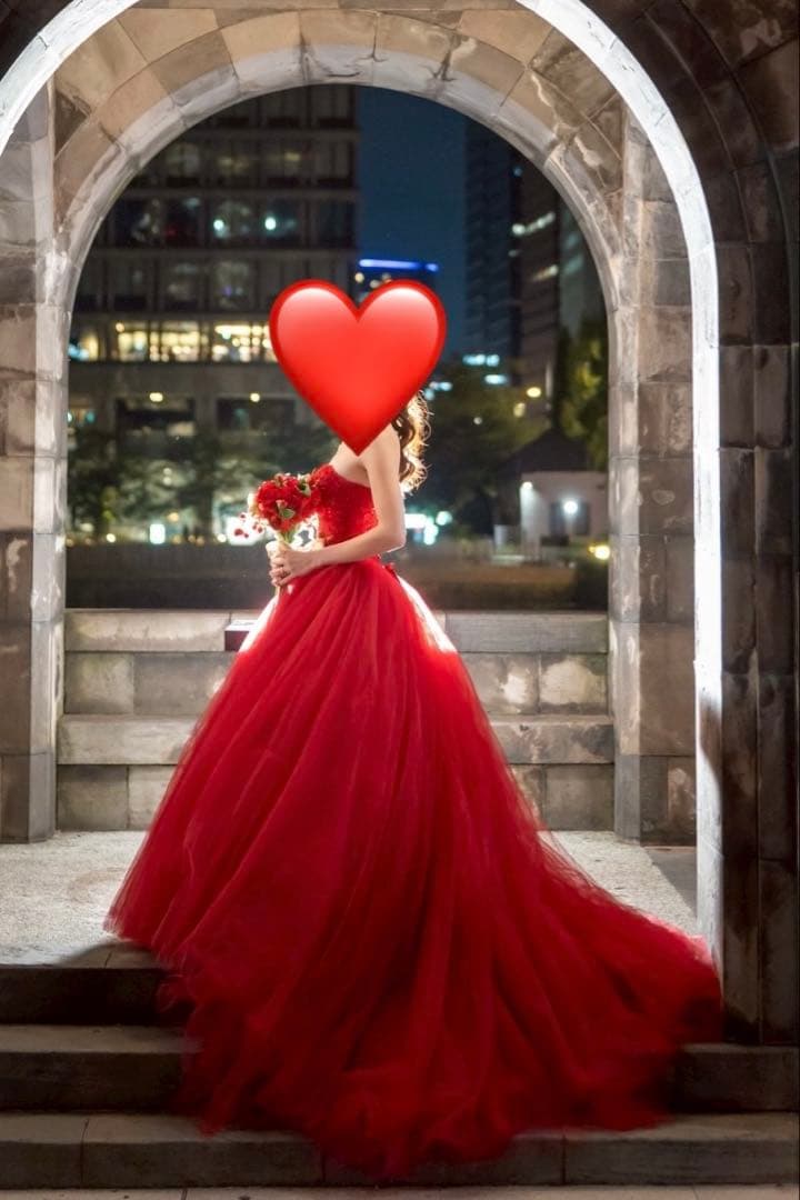 YNS カラードレス　赤