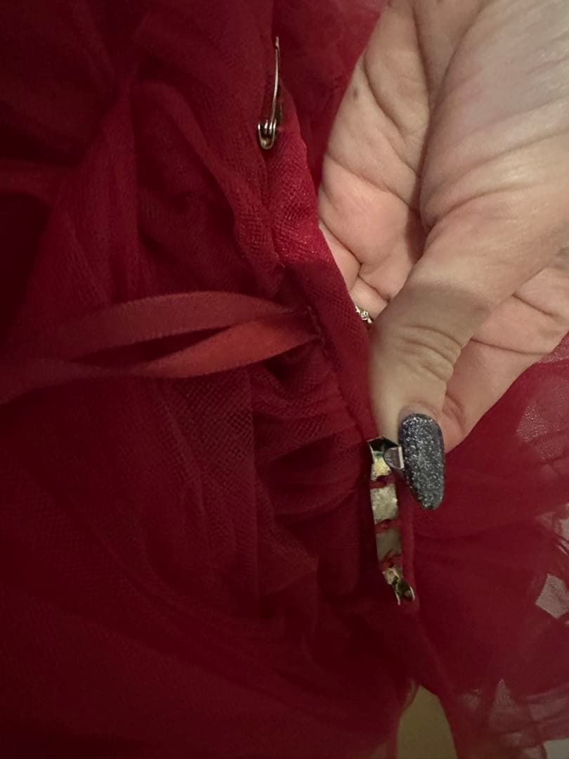 YNS カラードレス　赤