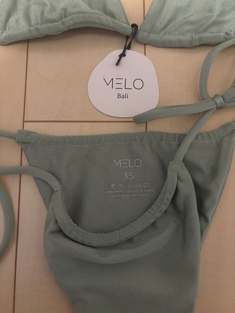 MELO BIKINI トライアングルビキニ　オリーブグリーンXS