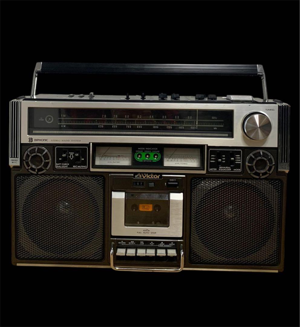 昭和レトロ Victorビクター ラジカセ　RC-838 ラジカセ　ラジオ 美品