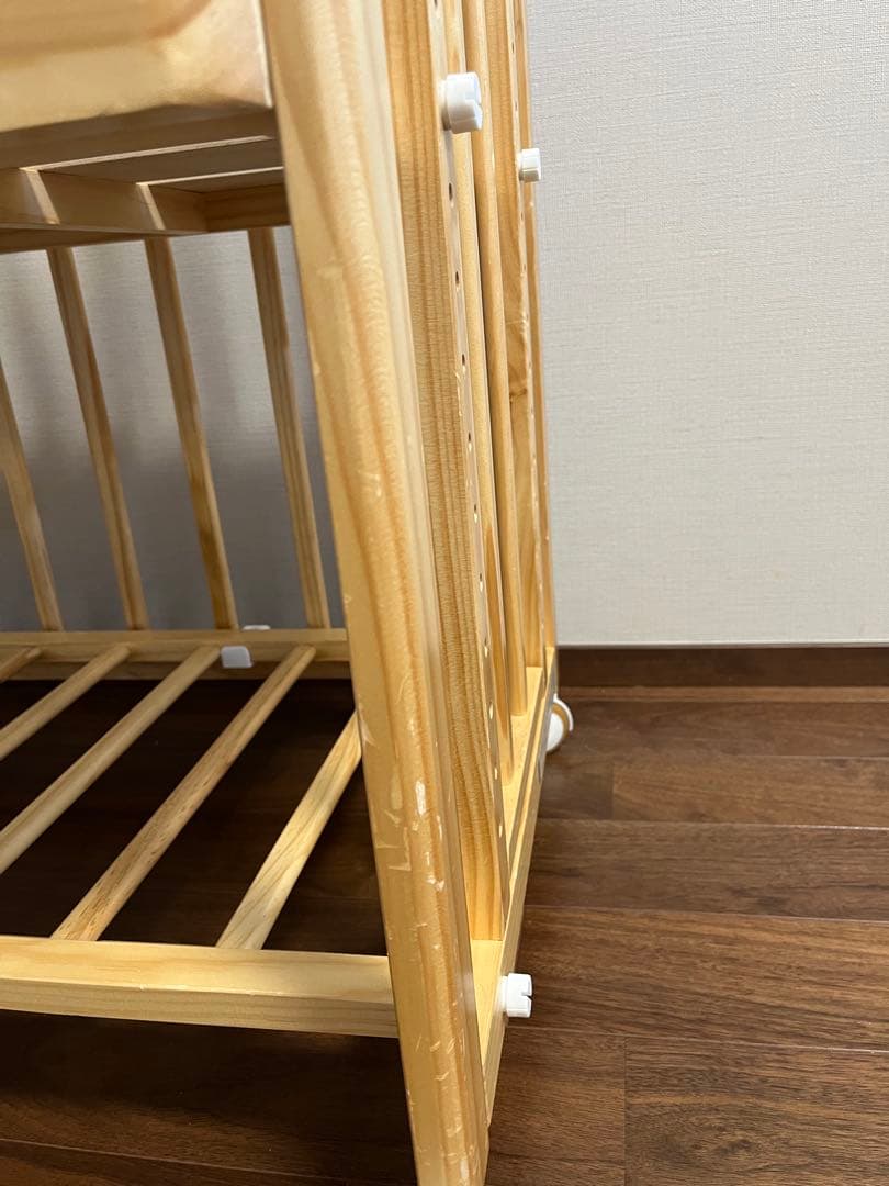 そいねーる➕（プラス）　ロングベビーベッド　ナチュラル