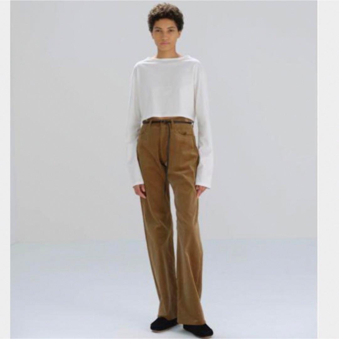 【美品】AURALEE オーラリー ボートネックT クロップ丈 クロ　本日値下げ