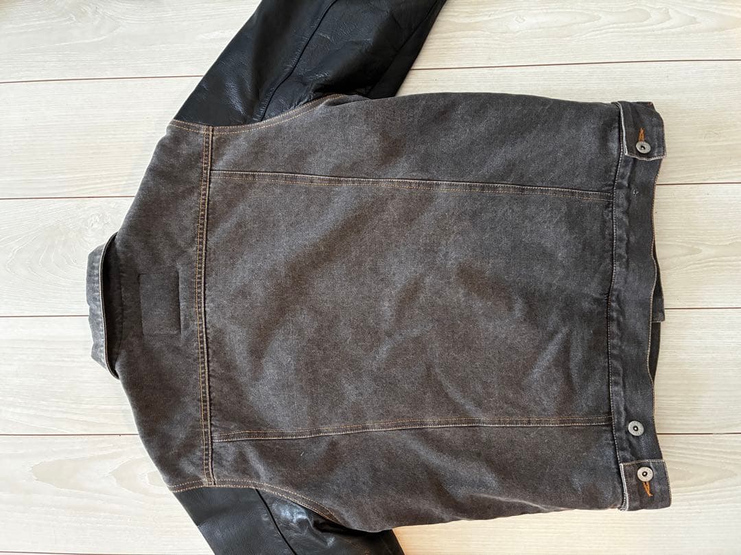 【最終値下げ】STUSSY GEAR デニムレザー　ジャケット