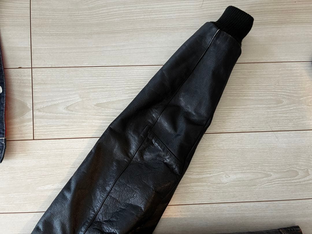 【最終値下げ】STUSSY GEAR デニムレザー　ジャケット