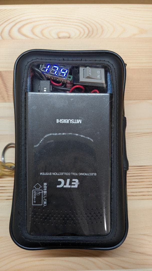ポータブルETC　軽登録　乾電池式 バイク