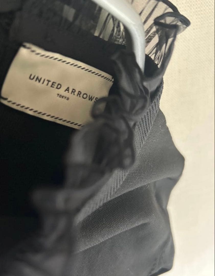 新品 2024 ユナイテッドアローズ オーガンジープリーツ4wayニット