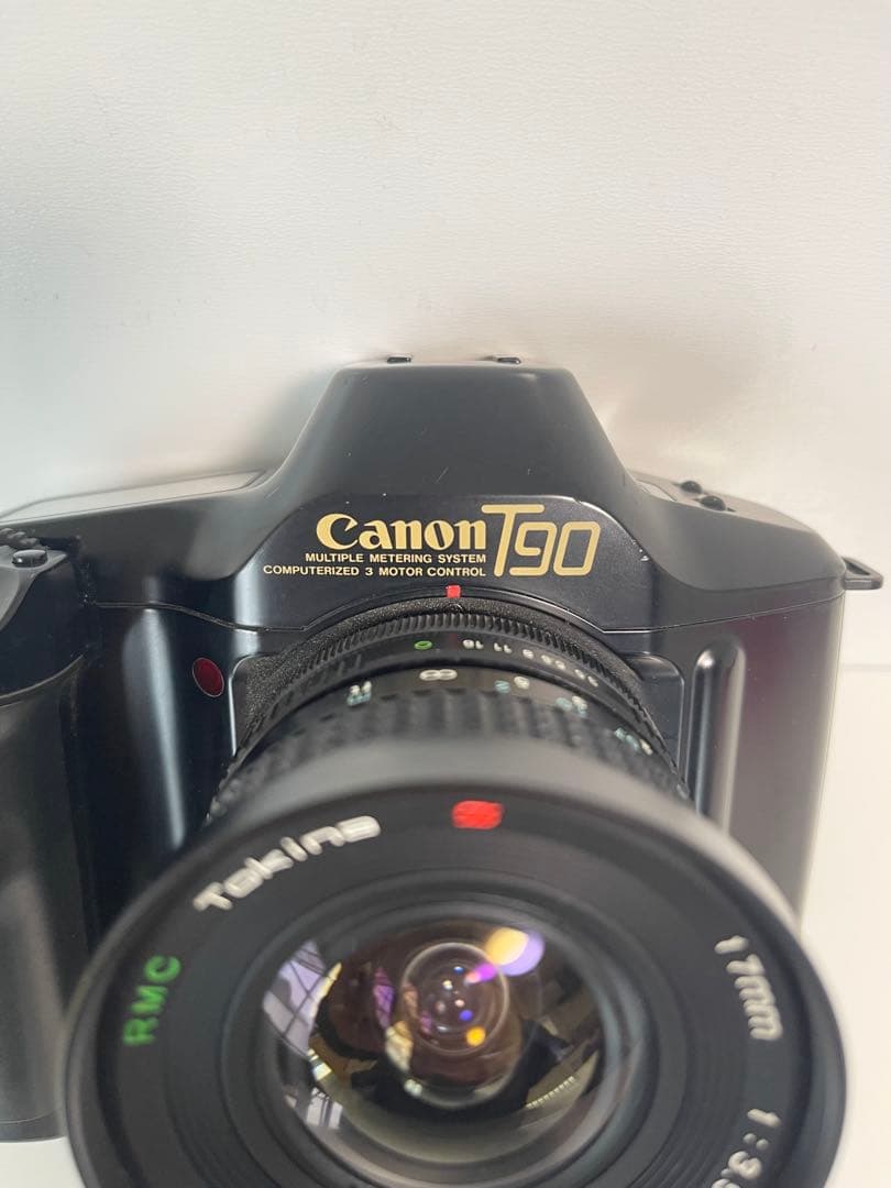 Canon T90 一眼レフカメラ + Tokina 17mmレンズ