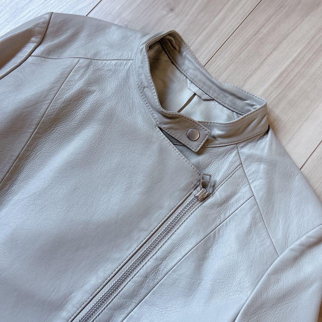 アナイ ANAYI シープレザー 羊革 ライダースジャケット 38