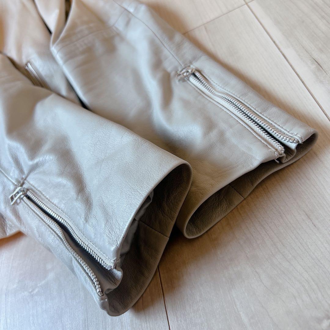 アナイ ANAYI シープレザー 羊革 ライダースジャケット 38