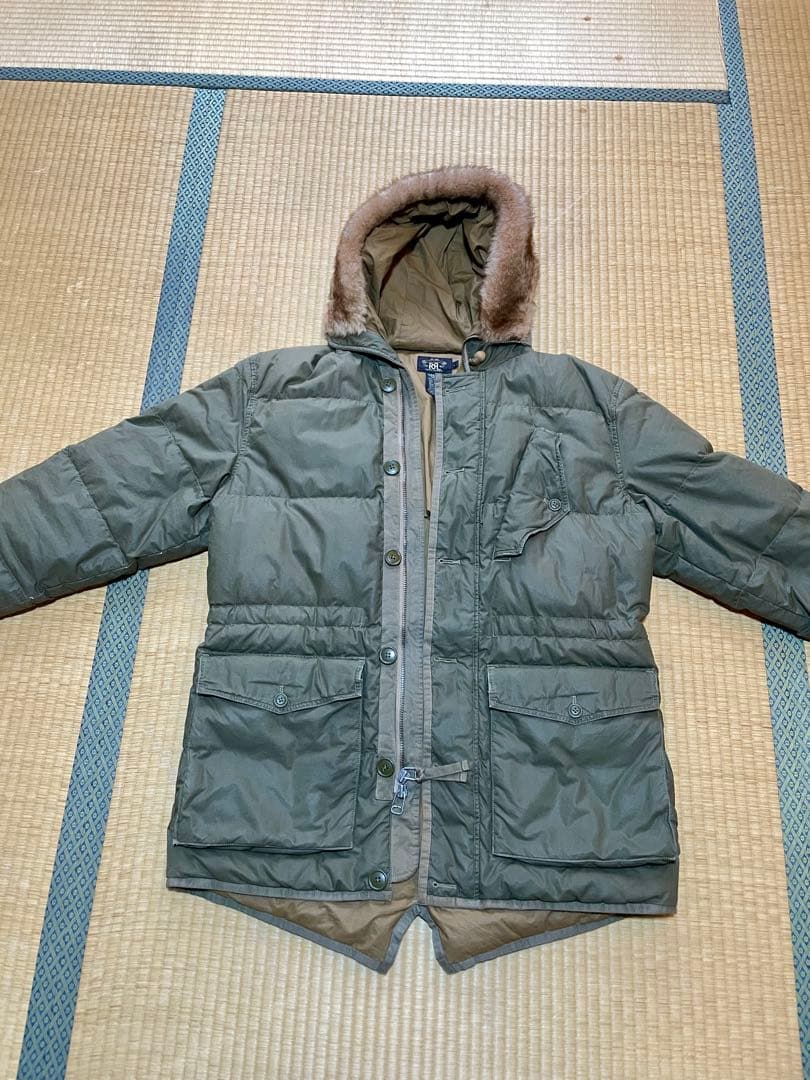 RRL Ralph Lauren ラルフローレン　ダウンコート フード ファー付