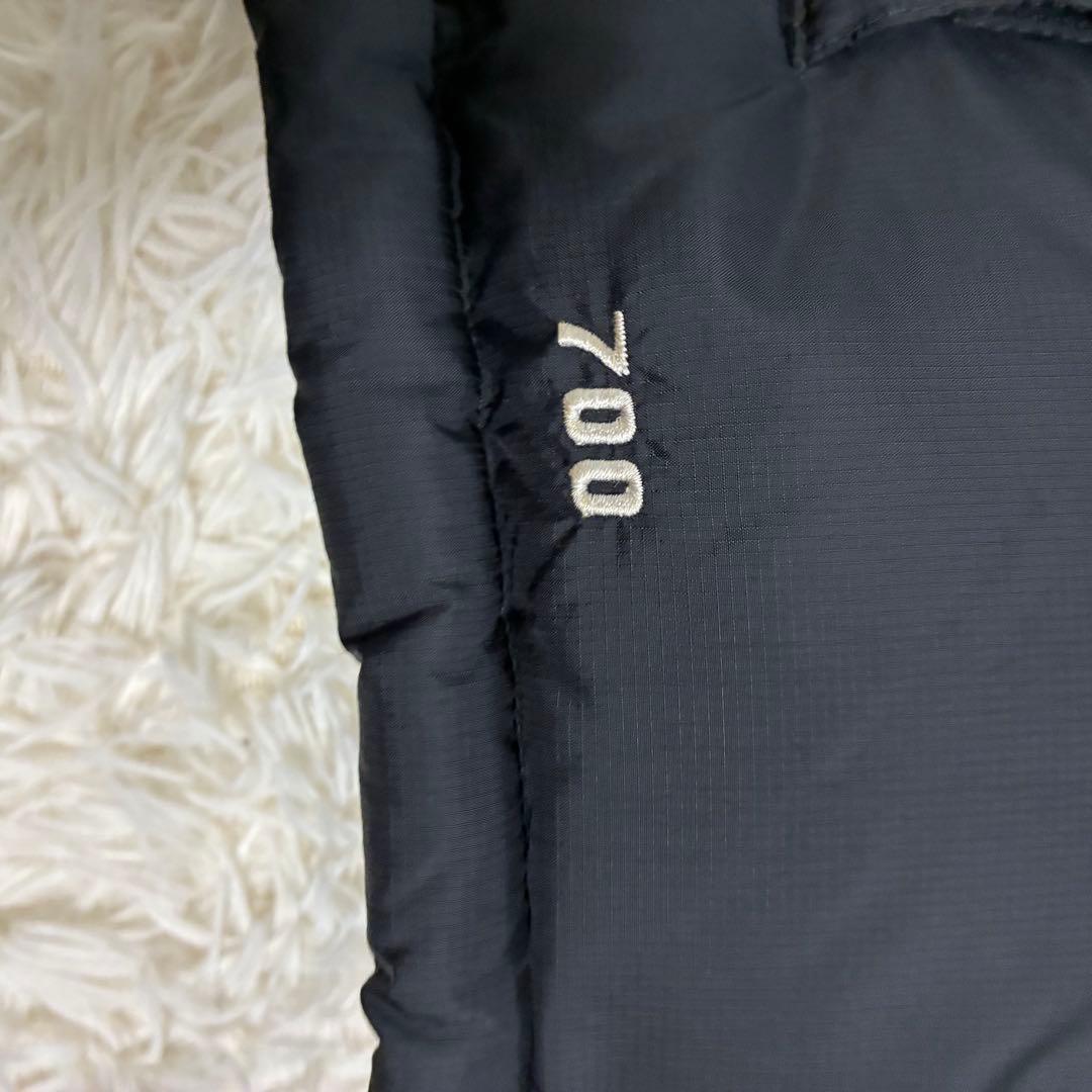 希少 ノースフェイス ヌプシダウンジャケット 1番人気 センターロゴ ブラック