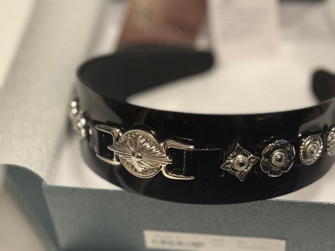 TOGA TOO/トーガ Leather headband 2/ヘッドバンド