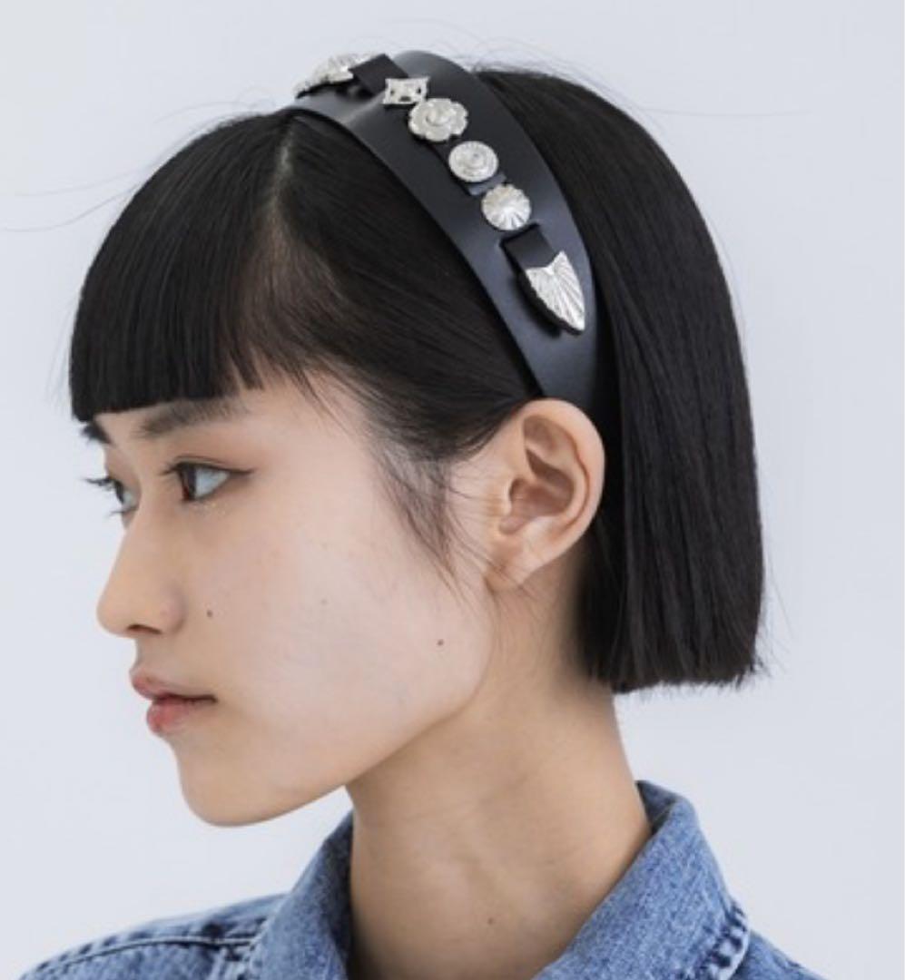 TOGA TOO/トーガ Leather headband 2/ヘッドバンド